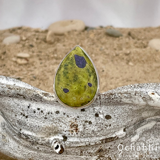 Atlantasite silver ring size 62