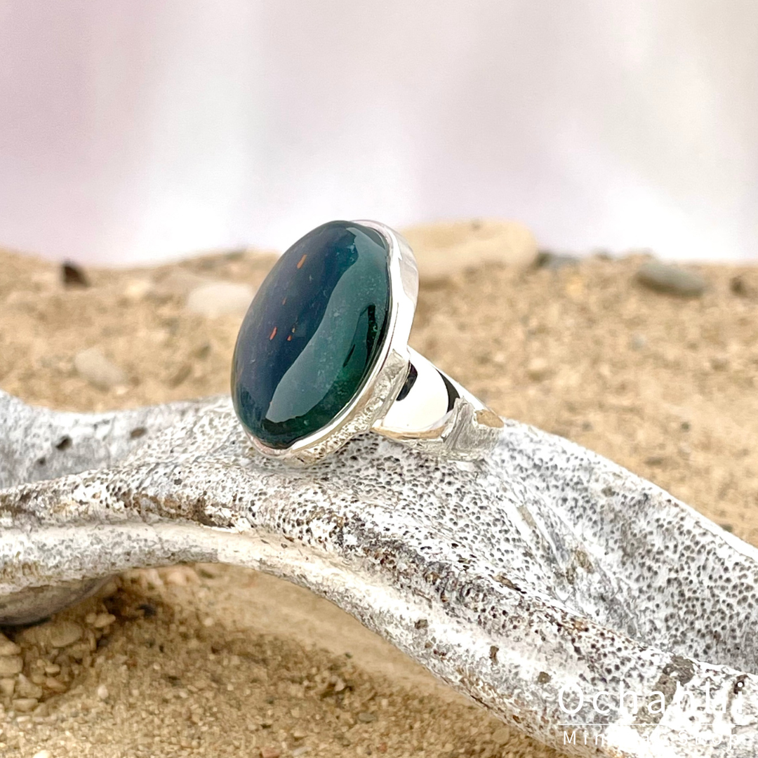 Anillo de plata Heliotroop talla 58